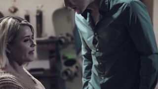 Stepmom Kit Mercer helps her son with his throbbing erection