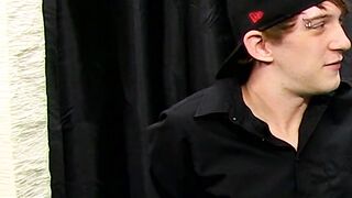 Twink ends up receiving messy facial after hard analpounding