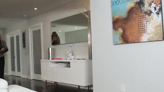 Seductive lingerie blonde Sloan Harper deepthroats hard BBC