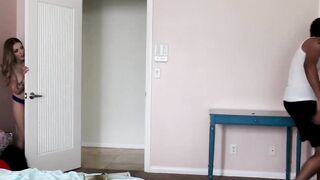 Naughty teen Karla Kush caught and hammered big dick style