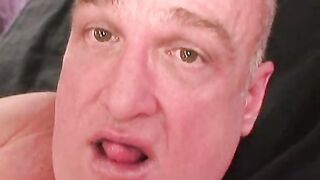 Old senior uses huge anal toy to stretch his tight hole solo