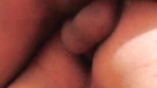 Skinny Latino fucked raw by his thick cock lover after BJ