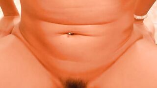 Unshaved hobby whore Cherry Kiss on a sex date point of view