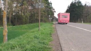 Mom publicly seduced in sex inside a motorhome