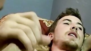 Amateur gays rimm each other and bareback for huge cumshot