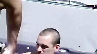 Amateur gays rimm each other and bareback for huge cumshot