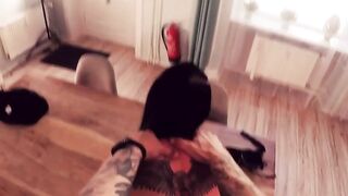 Dark young woman into goth outfit Doreen Darlin