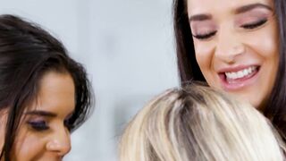 Cougar Cory Chase has some fun with some sweet teen lesbians