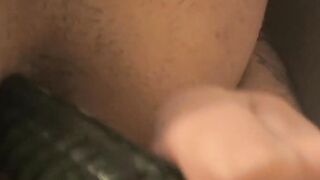 Cute twink Rad showers and stuffs dildo in tight ass solo