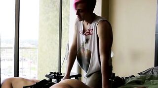 Lascivious Jason Valencia breeding young ass BDSM style