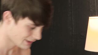 Sexy twink Bryce Christiansen fucked bareback after hot BJ