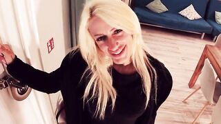 Real pounded date with blonde Harleen Van Hynten
