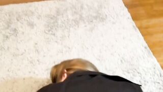 Dark Hair next door takes a penis inside her twat