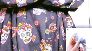 Double toy web cam sex with lusty lesbo Flora Milano