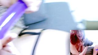 Double toy web cam sex with lusty lesbo Flora Milano