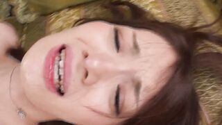 eighteen year mature Japanese barely legal screams and gets jizzed