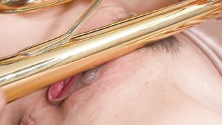 eighteen year mature Japanese barely legal screams and gets jizzed
