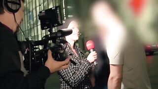 Real street casting for a outdoors fucked