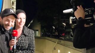 Real street casting for a outdoors fucked