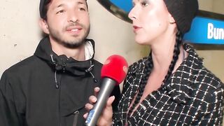 Real street casting for a outdoors fucked