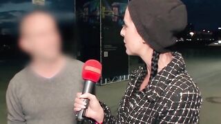 Real street casting for a outdoors fucked