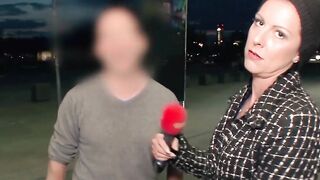 Real street casting for a outdoors fucked
