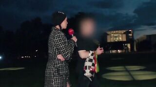 Real street casting for a outdoors fucked