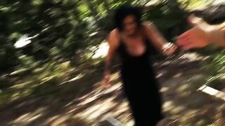 Big Boobed curvy woman on an public sex date
