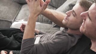 FunsizePorn.com - Cute little Tom gets a free rough ride to Legrand Wolfs enormous ha