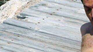 Sex by the sea with young vacationer Lena Nitro