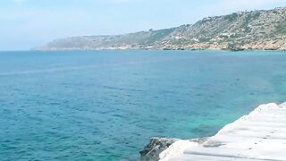 Sex by the sea with young vacationer Lena Nitro