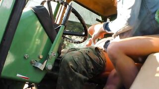 Farmer fucks blonde hoe HEAD-Cat inside the barn