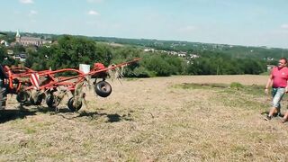 Farmer seduced by petite mom for public sex