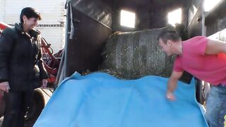 Farm sex with Cutie old MILF
