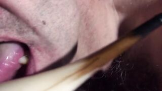 Shoe sub licks his dominatrixs high heels