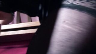 Shoe sub licks his dominatrixs high heels