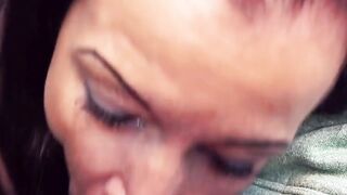 Outdoors nailed with filthy big tit MILF