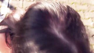 Outdoors nailed with filthy big tit MILF