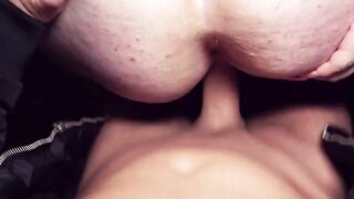 Outside sex date with a fat ebony-haired woman