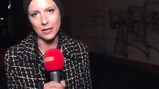 Vehicle sex for 3 at the German street casting