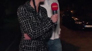 Vehicle sex for 3 at the German street casting