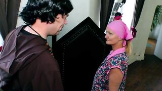 Monk seduces the Russian cleaning lady for sex