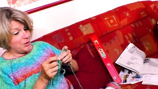 German old lady prefers fucking to knitting
