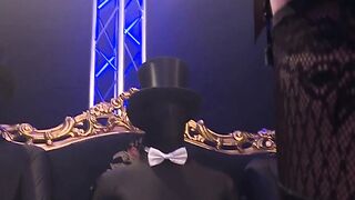 Anal gang bang inside the gentlemens club with a Hottie whore