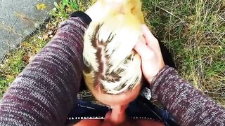 Secretly filming sex outdoors with a inked woman