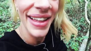 Secretly filming sex outdoors with a inked woman