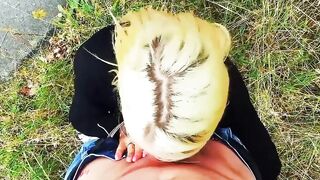 Secretly filming sex outdoors with a inked woman