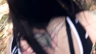 Outdoors EroCom Date with Dark Hair Mom pov