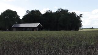 Fucking inside the barn with a old German woman