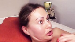 Beauty dark haired makes a house call to boned